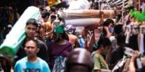 Workers at Divisoria in Manila