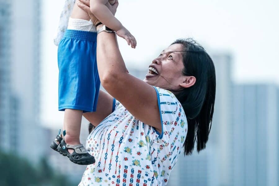 Families go to Dolomite Beach in Manila to celebrate Mother's Day ahead on Saturday, May 13, 2023.