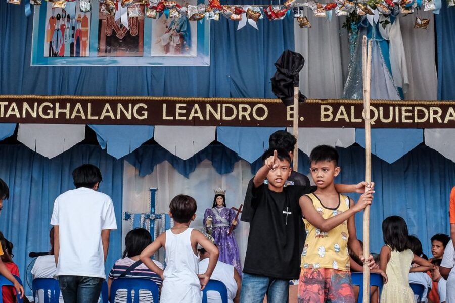 Residents in Paete Laguna joined in "Santacruzan," a tradition of both Catholic and Aglipayan churches in the town, on Monday, May 15, 2023.