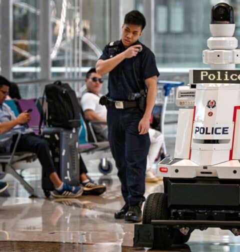 Singapore police robot