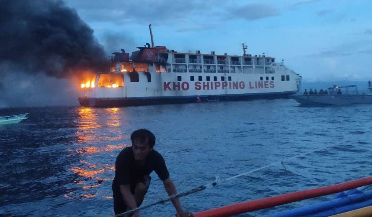 Kho Shipping Lines fire Bohol