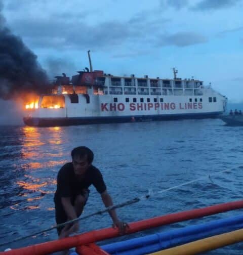 Kho Shipping Lines fire Bohol