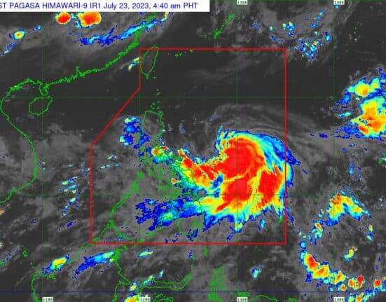 Tropical Storm Egay (as of 4:40 am, July 23, 2023)