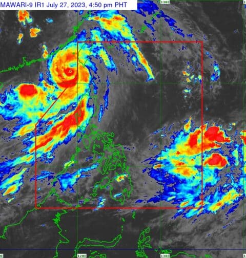Typhoon Egay and new tropical depression outside PAR (July 27, 2023)
