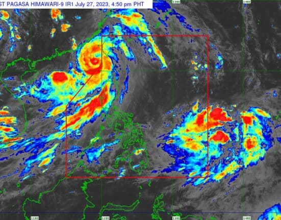Typhoon Egay and new tropical depression outside PAR (July 27, 2023)