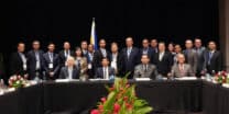 President Ferdinand Marcos Jr. and Malaysian business leaders in Kuala Lumpur (July 27, 2023)