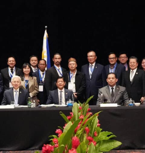 President Ferdinand Marcos Jr. and Malaysian business leaders in Kuala Lumpur (July 27, 2023)