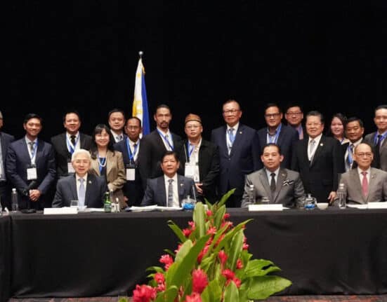 President Ferdinand Marcos Jr. and Malaysian business leaders in Kuala Lumpur (July 27, 2023)