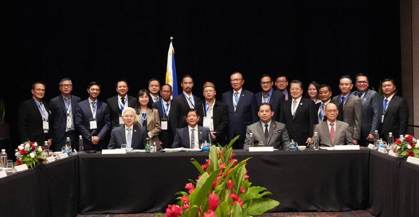President Ferdinand Marcos Jr. and Malaysian business leaders in Kuala Lumpur (July 27, 2023)