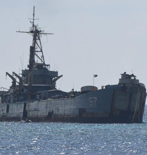 Grounded Philippine Navy ship BRP Sierra Madre