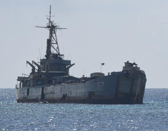 Grounded Philippine Navy ship BRP Sierra Madre
