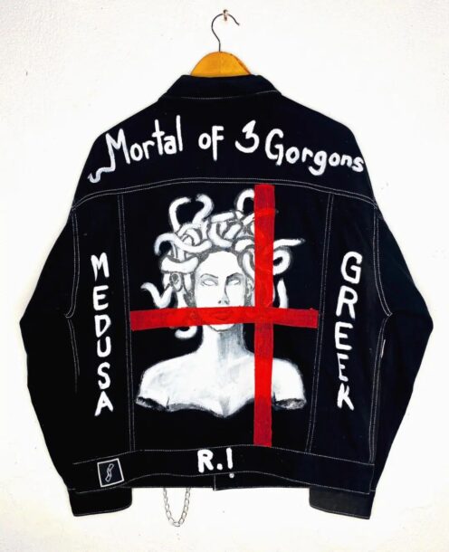 MEDUSA HAND PAINTED DENIM JACKET