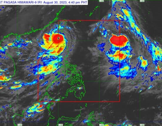 Super Typhoon Goring (PAGASA satellite image as of 4:40 p.m. August 30, 2023)