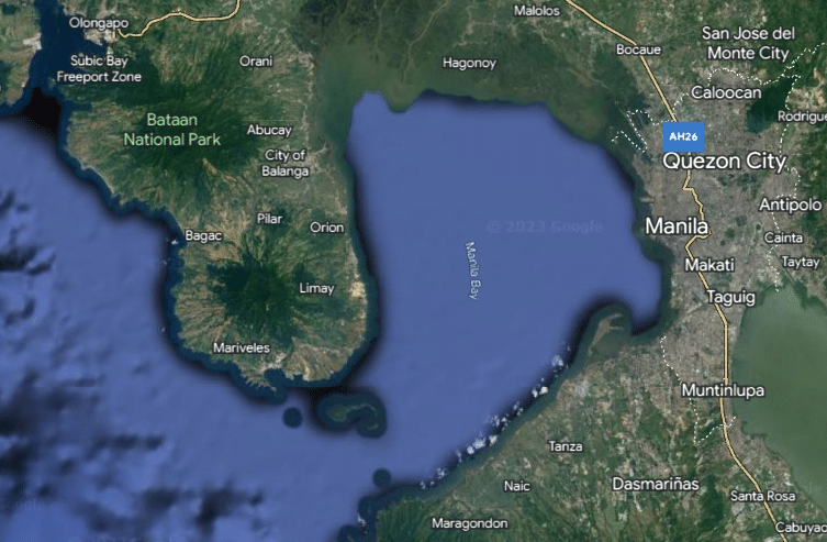 Manila Bay map