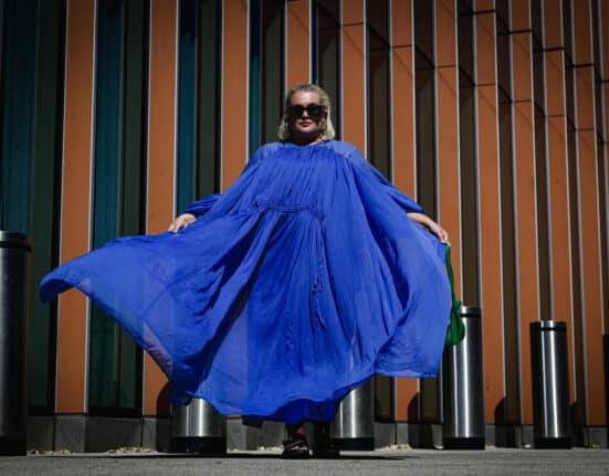 Plus-size model and UK influencer Felicity Hayward (Photo by Adrian Dennis / AFP)