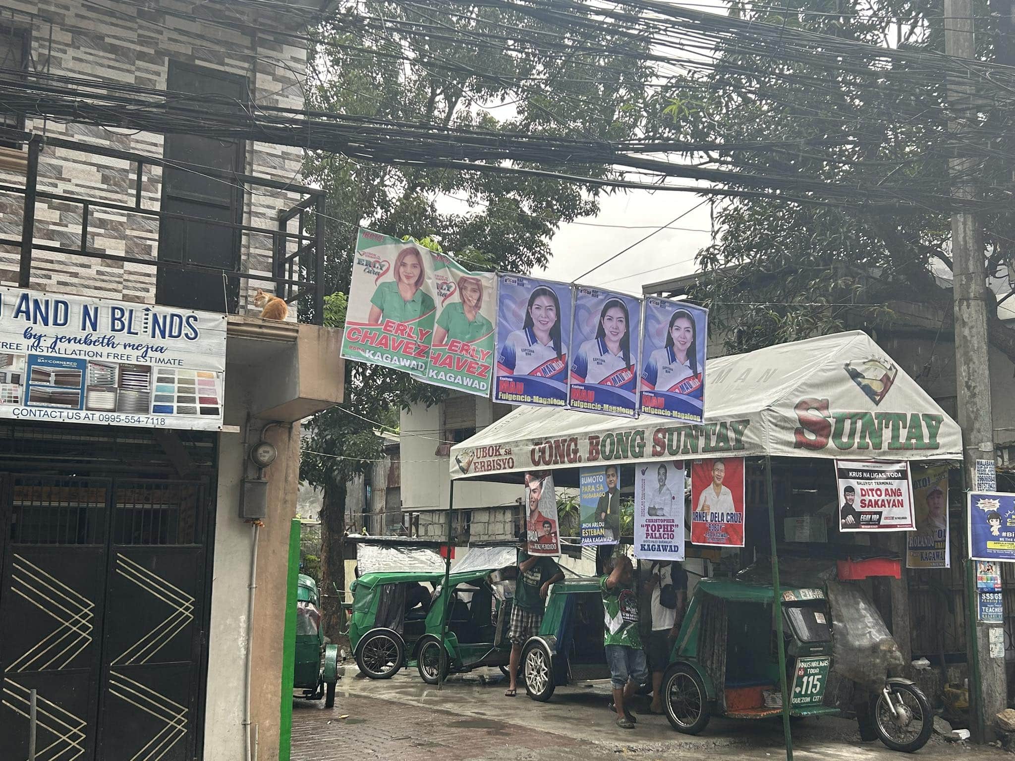 Barangay and SK Elections 2023 posters (Photo: Carl Santos)