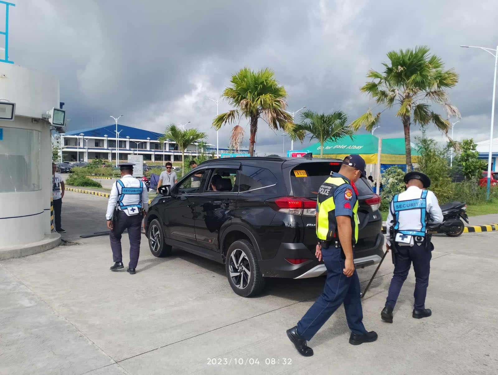 Security inspection at Bicol International Airport (CAAP photo)