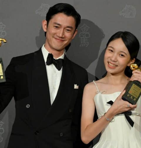 60th Golden Horse Film Awards in Taipei on November 25, 2023. (Photo by Sam Yeh / AFP)