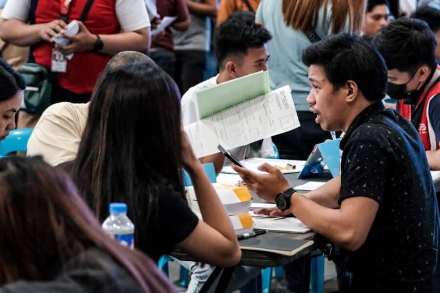 Malabon City Mayor Jennie Sandoval and Northern Director PBGEN. Rizalito Gapas, together with Congressman Ricky Sandoval, lead the Mega Job Fair on Wednesday, December 6, 2023, at Malabon Sports Complex. Various jobs await job seekers at the said Mega Job Fair. More than 50 partner companies of the Public Employment Service Office (PESO) are ready to provide employment opportunities for Malabon residents. Photo by Ryan Baldemor