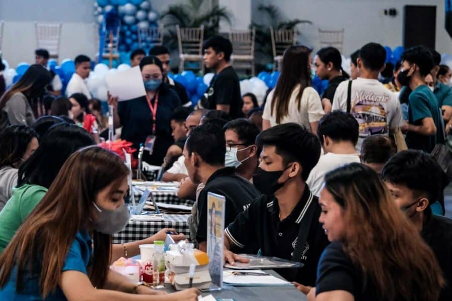 Malabon City Mayor Jennie Sandoval and Northern Director PBGEN. Rizalito Gapas, together with Congressman Ricky Sandoval, lead the Mega Job Fair on Wednesday, December 6, 2023, at Malabon Sports Complex. Various jobs await job seekers at the said Mega Job Fair. More than 50 partner companies of the Public Employment Service Office (PESO) are ready to provide employment opportunities for Malabon residents. Photo by Ryan Baldemor