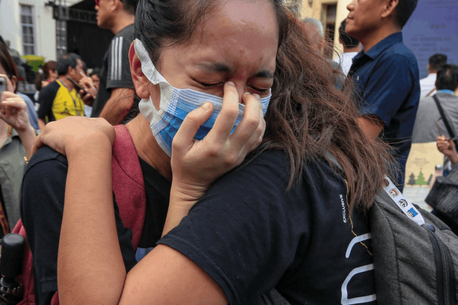 The announcement of the 2023 Bar Exam results in Manila on Tuesday, December 5, 2023, elicited various emotions among exam takers and their parents. The University of Santo Tomas (UST) secured the fifth position with an 85.25% passing rate, while the University of the Philippines (UP) followed closely with an 89.45% passing rate. The University of San Carlos (USC) claimed the third spot, achieving a 90.91% passing rate, trailed by San Beda University with a 92.20% passing rate. Ateneo de Manila University (ADMU) emerged as the top law school, boasting a remarkable 94.08% passing rate. Photo by Ryan Baldemor