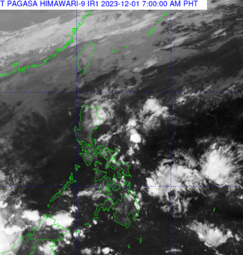 PAGASA satellite image (December 1, 2023)