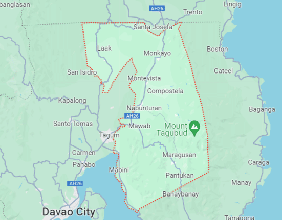 Davao de Oro (Courtesy: Google Maps)