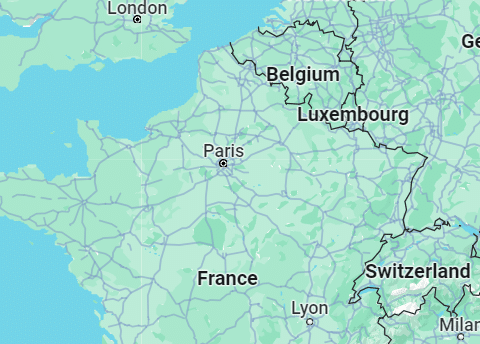 France-Belgium map