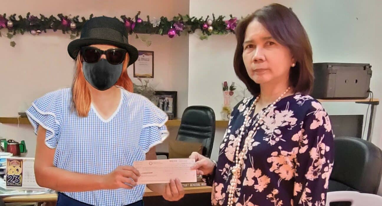 Edited photo of lotto winner (Courtesy: PCSO)