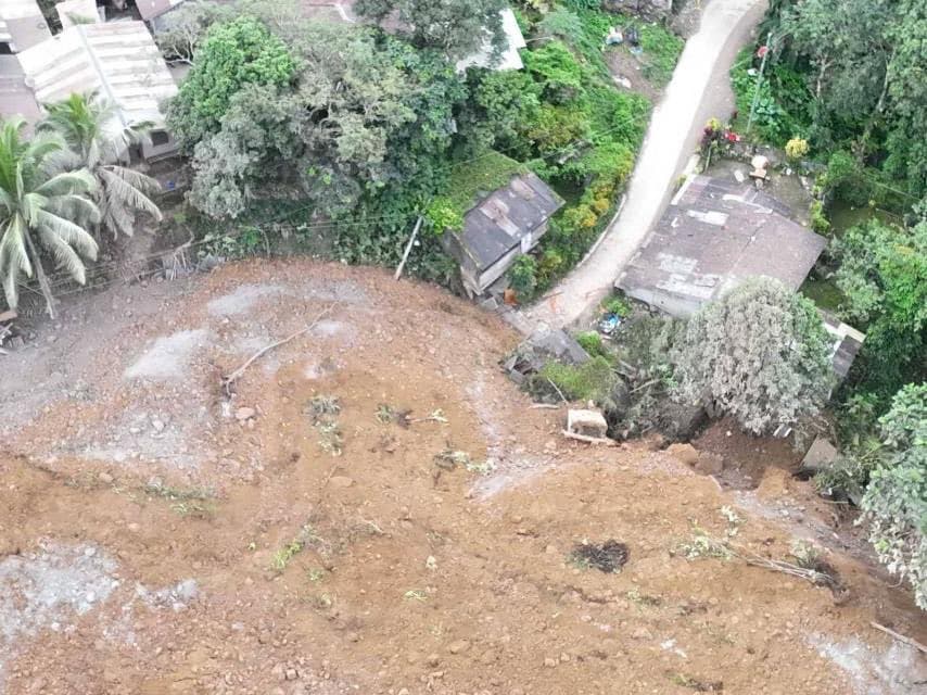 Maco, Davao de Oro landslide Feb. 7, 2024 (Photo: AFP Eastern Mindanao Command)