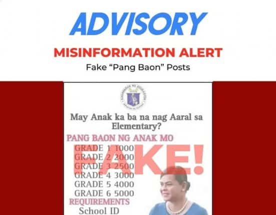 Fake pang baon post (Photo: Department of Education)