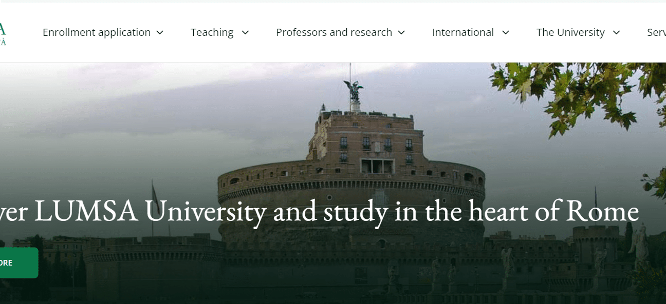 Lumsa Catholic university website