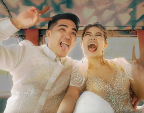 This couple turns traditional jeepney to bridal car for their wedding