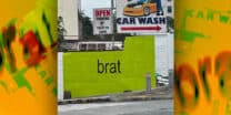 Don't walk, run to the "brat" wall in Quezon City