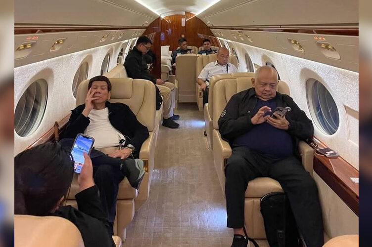 Ex-President Rodrigo Duterte en route to Hague