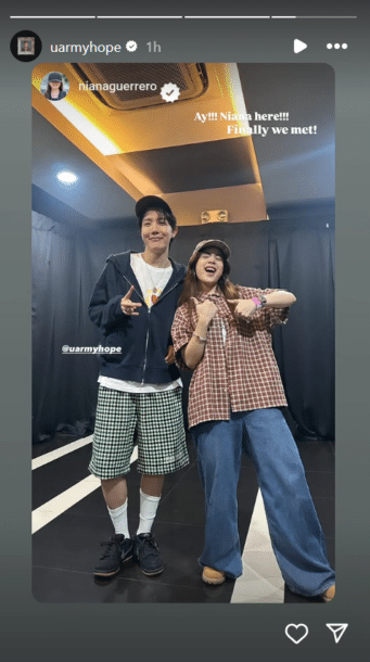 'Finally we met:' Niana Guerrero, J-Hope seen in one frame