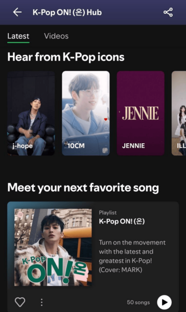 Spotify brings Filo K-pop fans closer to idols with 'K-Pop ON! Hub'