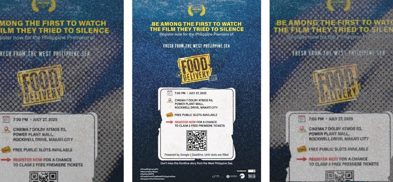 ‘Food Delivery’ Documentary on WPS Conflict to Premiere in Makati on July 27