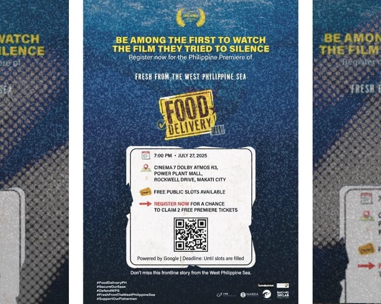‘Food Delivery’ Documentary on WPS Conflict to Premiere in Makati on July 27